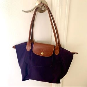 Purple Longchamp Tote Small